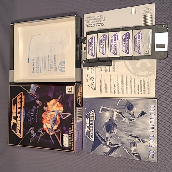 1994 Star Wars The Tie Fighter Computer Game 3.5" 1.44 MB Disks - Picture 2 of 15